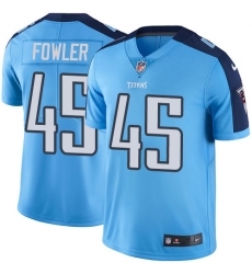 Men's Nike Tennessee Titans #45 Jalston Fowler Limited Light Blue Rush Vapor Untouchable NFL Jersey