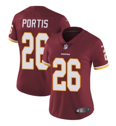 Women's Nike Washington Redskins #26 Clinton Portis Burgundy Red Team Color Vapor Untouchable Limited Player NFL Jersey