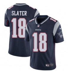 Men's Nike New England Patriots #18 Matthew Slater Navy Blue Team Color Vapor Untouchable Limited Player NFL Jersey