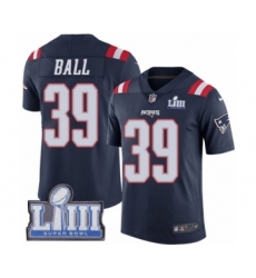 Youth Nike New England Patriots #39 Montee Ball Limited Navy Blue Rush Vapor Untouchable Super Bowl LIII Bound NFL Jersey