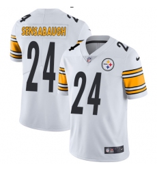 Youth Nike Pittsburgh Steelers #24 Coty Sensabaugh White Vapor Untouchable Limited Player NFL Jersey
