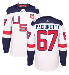 Youth Adidas Team USA #67 Max Pacioretty Authentic White Home 2016 World Cup Ice Hockey Jersey