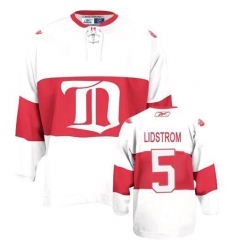 Women's Reebok Detroit Red Wings #5 Nicklas Lidstrom Authentic White Third NHL Jersey