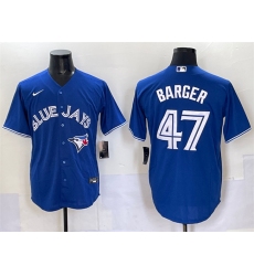 Men's Toronto Blue Jays #47 Addison Barger Royal Cool Base Stitched Baseball Jersey