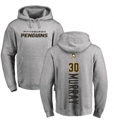 NHL Adidas Pittsburgh Penguins #30 Matt Murray Ash Backer Pullover Hoodie