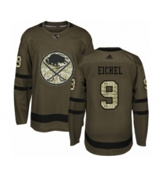 Youth Adidas Buffalo Sabres #9 Jack Eichel Authentic Green Salute to Service NHL Jersey