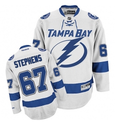 Youth Reebok Tampa Bay Lightning #67 Mitchell Stephens Authentic White Away NHL Jersey