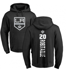 NHL Adidas Los Angeles Kings #20 Luc Robitaille Black Backer Pullover Hoodie