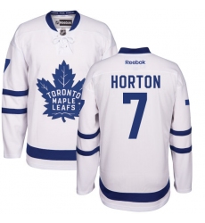 Women's Reebok Toronto Maple Leafs #7 Tim Horton Authentic White Away NHL Jersey