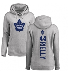 NHL Women's Adidas Toronto Maple Leafs #44 Morgan Rielly Ash Backer Pullover Hoodie