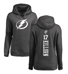 NHL Women's Adidas Tampa Bay Lightning #17 Alex Killorn Charcoal One Color Backer Pullover Hoodie