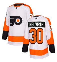 Men's Adidas Philadelphia Flyers #30 Michal Neuvirth Authentic White Away NHL Jersey