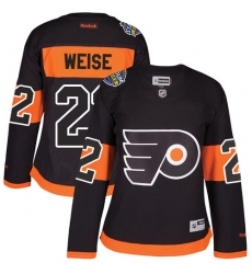 Women's Reebok Philadelphia Flyers #22 Dale Weise Authentic Black 2017 Stadium Series NHL Jersey