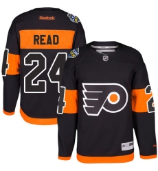 Men's Reebok Philadelphia Flyers #24 Matt Read Premier Black 2017 Stadium Series NHL Jersey