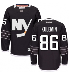 Men's Reebok New York Islanders #86 Nikolay Kulemin Premier Black Third NHL Jersey
