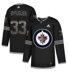 Men's Adidas Winnipeg Jets #33 Dustin Byfuglien Black Authentic Classic Stitched NHL Jersey