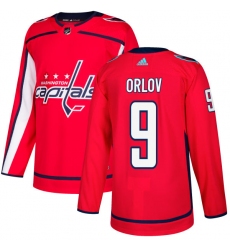 Men's Adidas Washington Capitals #9 Dmitry Orlov Premier Red Home NHL Jersey