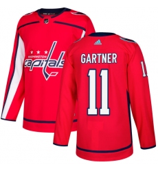 Youth Adidas Washington Capitals #11 Mike Gartner Premier Red Home NHL Jersey