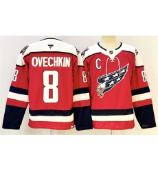 Men's Washington Capitals #8 Alexander Ovechkin Navy With C Stitched Hockey Jersey