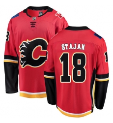 Youth Calgary Flames #18 Matt Stajan Fanatics Branded Red Home Breakaway NHL Jersey