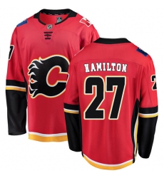 Youth Calgary Flames #27 Dougie Hamilton Fanatics Branded Red Home Breakaway NHL Jersey