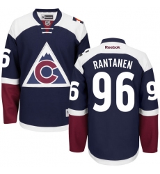 Women's Reebok Colorado Avalanche #96 Mikko Rantanen Authentic Blue Third NHL Jersey
