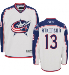 Youth Reebok Columbus Blue Jackets #13 Cam Atkinson Authentic White Away NHL Jersey