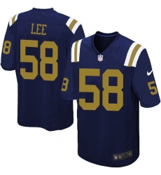 Men's Nike New York Jets #58 Darron Lee Game Navy Blue Alternate NFL Jersey