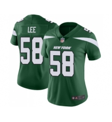 Women's New York Jets #58 Darron Lee Green Team Color Vapor Untouchable Limited Player Football Jersey