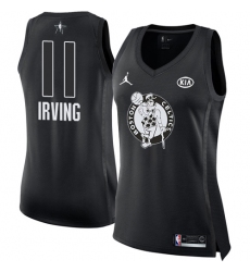 Women's Nike Jordan Boston Celtics #11 Kyrie Irving Swingman Black 2018 All-Star Game NBA Jersey