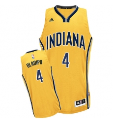 Men's Adidas Indiana Pacers #4 Victor Oladipo Swingman Gold Alternate NBA Jersey