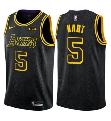 Women's Nike Los Angeles Lakers #5 Josh Hart Swingman Black NBA Jersey - City Edition