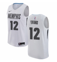 Men's Nike Memphis Grizzlies #12 Tyreke Evans Authentic White NBA Jersey - City Edition