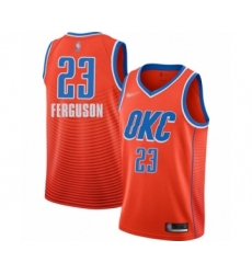 Men's Oklahoma City Thunder #23 Terrance Ferguson Authentic Orange Finished Basketball Jersey - Statement Edition