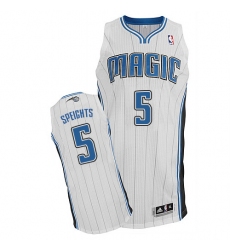 Men's Adidas Orlando Magic #5 Marreese Speights Authentic White Home NBA Jersey