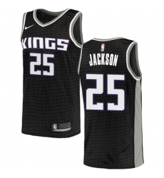 Women's Nike Sacramento Kings #25 Justin Jackson Swingman Black NBA Jersey Statement Edition