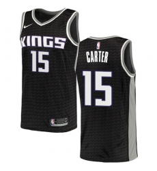Women's Nike Sacramento Kings #15 Vince Carter Swingman Black NBA Jersey Statement Edition