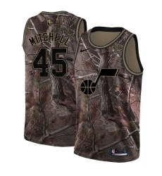 Women's Nike Utah Jazz #45 Donovan Mitchell Swingman Camo Realtree Collection NBA Jersey