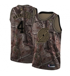 Women's Nike Portland Trail Blazers #4 Moe Harkless Swingman Camo Realtree Collection NBA Jersey