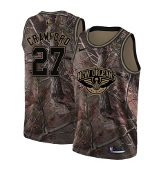 Women's Nike New Orleans Pelicans #27 Jordan Crawford Swingman Camo Realtree Collection NBA Jersey