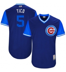 Men's Majestic Chicago Cubs #5 Albert Almora Jr 