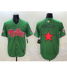 Men's Philadelphia Phillies Green Phanatic Limited Stitched Jersey