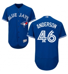Men's Majestic Toronto Blue Jays #46 Brett Anderson Royal Blue Flexbase Authentic Collection MLB Jersey