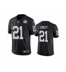 Men's Oakland Raiders #21 Gareon Conley Black 60th Anniversary Vapor Untouchable Limited Player 100th Season Football Jersey