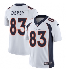 Youth Nike Denver Broncos #83 A.J. Derby White Vapor Untouchable Limited Player NFL Jersey
