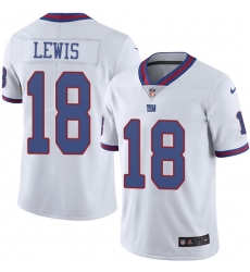 Men's Nike New York Giants #82 Roger Lewis Limited White Rush Vapor Untouchable NFL Jersey