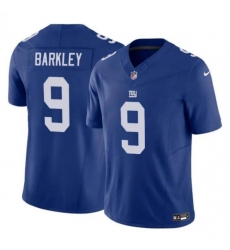 Men's New York Giants #9 Matt Barkley Blue 2023 F.U.S.E. Vapor Untouchable Limited Football Stitched Game Jersey