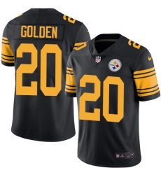 Men's Nike Pittsburgh Steelers #21 Robert Golden Limited Black Rush Vapor Untouchable NFL Jersey