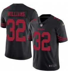 Men's Nike San Francisco 49ers #33 Joe Williams Limited Black Rush Vapor Untouchable NFL Jersey