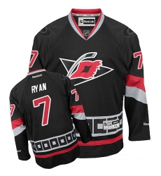 Men's Reebok Carolina Hurricanes #7 Derek Ryan Premier Black Third NHL Jersey